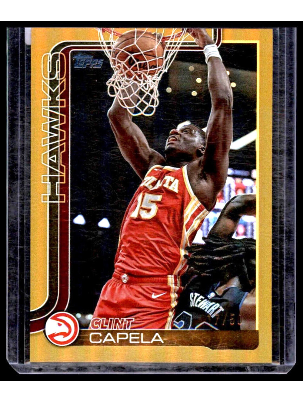 2025-26 Topps - Clint Capela #63 Gold Rainbow Numbered  17/50
